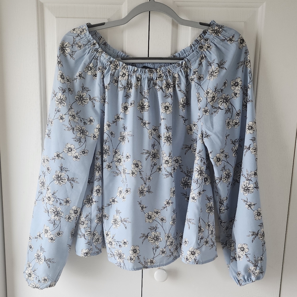 Sanctuary blouse | M | blue floral